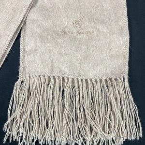 Camargo Women Beige Alpaca Scarf 72 X 9